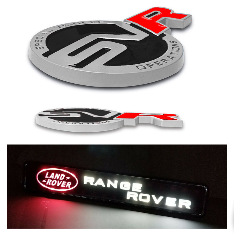 Land Rover Range Rover Set Black Red Badge Emblem Deck Lid Trunk Rear ...