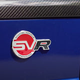 Land Rover Range Rover Set Red Black Badge Emblem Deck Lid Trunk Rear Decal with Car Front Bumper Grille Badge LED Light Universal