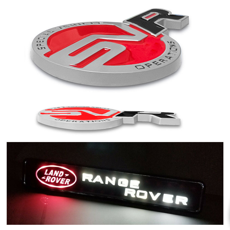 Land Rover Range Rover Set Red Black Badge Emblem Deck Lid Trunk Rear ...