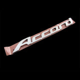 For 2008-2012 HONDA ACCORD SEDAN Set JDM Red H Rear Emblem Badge with ACCORD Rear Chrome Emblem