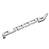 2 PCS Honda Set Chrome Rear "H" Emblem with Accord Emblem for 2008 - 2012 Accord Sedan 4DR