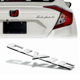 HONDA CIVIC Set 2006 - 2011 Civic Coupe GENUINE REAR TRUNK "H" EMBLEM with Chrome CIVIC Emblem