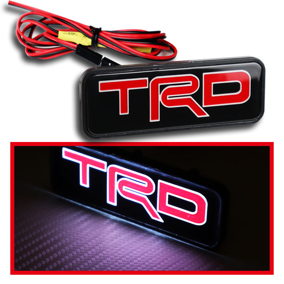 JDM TRD RACING Front Hood LED Light Emblem for Toyota FRS SUPRA MR2 Supra