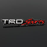 Toyota TRD Sports 3D Aluminum Emblem Decal X2 (12CM)