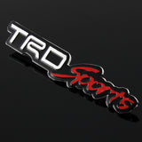 Toyota TRD Sports 3D Aluminum Emblem Decal x2 (18CM)
