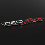 Toyota TRD Sports 3D Aluminum Emblem Decal X2 (12CM)