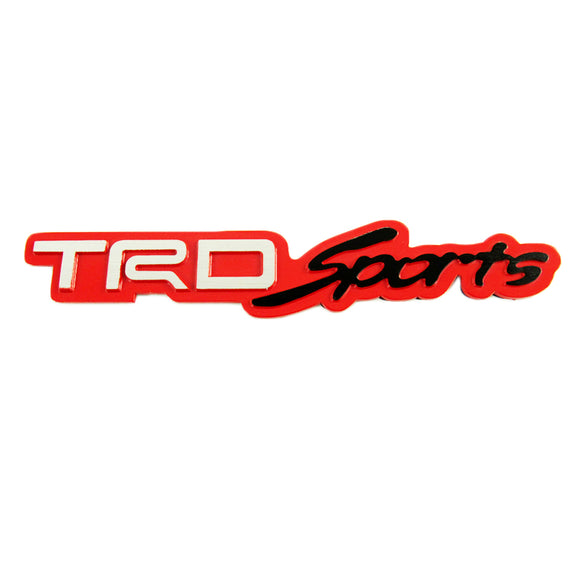 Toyota TRD Sports 3D Red Aluminum Emblem Decal (18CM)