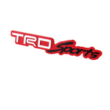 Toyota TRD Sports 3D Red Aluminum Emblem Decal (18CM)