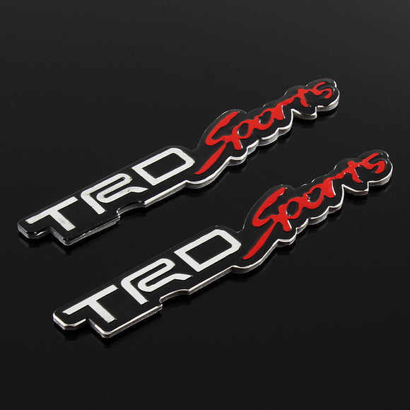 Toyota TRD Sports 3D Aluminum Emblem Decal x2 (18CM) – MAKOTO_JDM