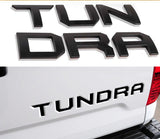 2014-2019 Tundra TRD Set ABS Tailgate Insert Letter Emblems with 2pcs Carbon Style License Plate Frame for JDM Toyota