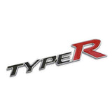 2 pcs 3D Aluminum TYPE-R Car Front/Rear Badge Fender Body Emblem Decal Sticker NEW