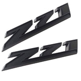 3 pcs Black RST Z71 Set For Chevy Silverado Door Tailgate Emblem Nameplates Decal