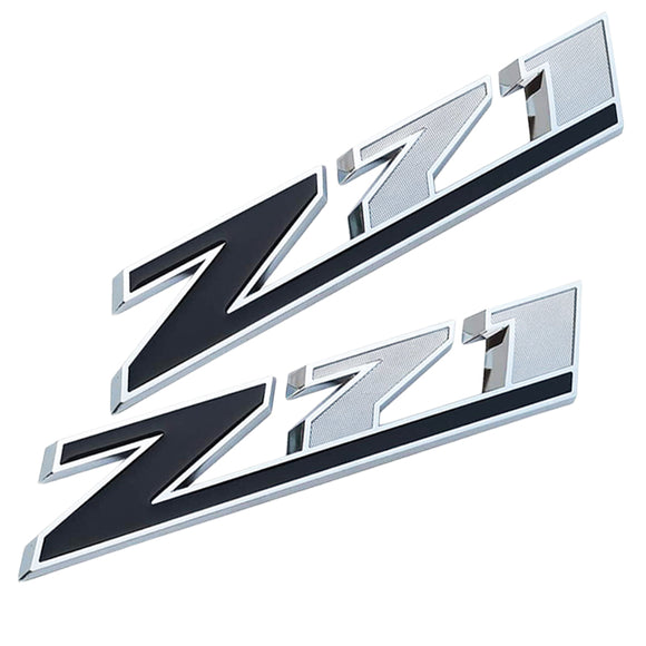 Chevy Silverado Z71 Logo Emblem 2 pcs Badge for 1500 2500HD Colorado Sierra Tahoe - 10.3