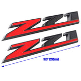 4 pcs Red/Black Set For Chevy Silverado Door Tailgate Emblem Nameplates Decal 2019-2021 RST Z71