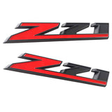 4 pcs Red/Black Set For Chevy Silverado Door Tailgate Emblem Nameplates Decal 2019-2021 RST Z71