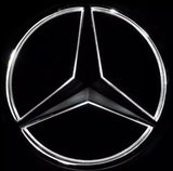 Mercedes Benz Front Grille BlLED Plating Mirror Logo Illuminated Emblem Car LED Light For GLC GLE GLS