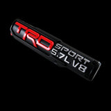 2 pcs TRD SPORT 5.7L V8 3D ABS Molded Nameplate Toyota Tacoma OEM Door Emblem Sticker Badge
