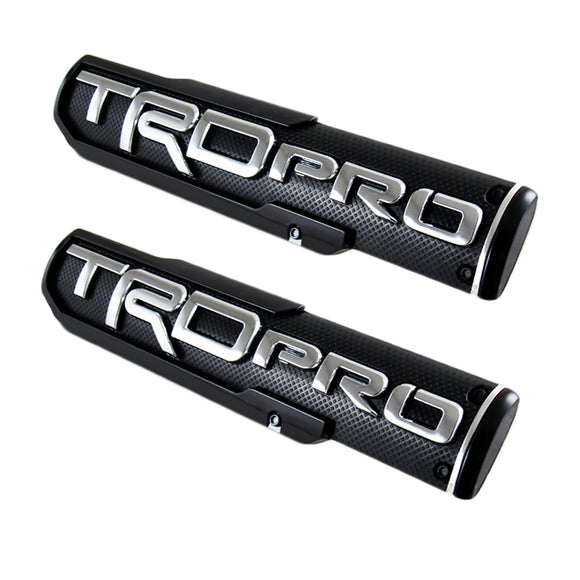 2PCS T OFF ROAD Emblem Nameplate For Tacoma – Front Door Side Fender Badge Decal Matte Black