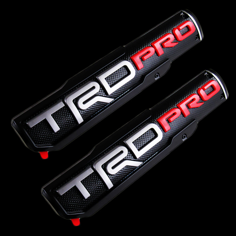 Pro Emblems 2 pcs 3D ABS Molded Nameplate Toyota Tacoma OEM TRD PRO Door Emblem St ...