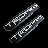 2 pcs Toyota Tacoma OEM TRD PRO 3D ABS Molded Nameplate Door Emblem Sticker Badge