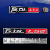 Chrome Metal LS2 6.0L V8 Engine High Quality Emblem Badge Sticker New 2pc