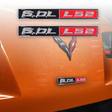 Chrome Metal LS2 6.0L V8 Engine High Quality Emblem Badge Sticker New 2pc