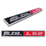 Chrome Metal LS2 6.0L V8 Engine High Quality Emblem Badge Sticker New 1pc