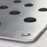 Honda Type R Set of High Quality Real Carbon Fiber Brake Pedal Pads with Anti Skid Aluminum Floor Mat