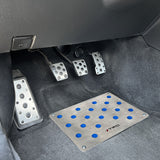 TOYOTA TRD Large Anti-Skid Floor Mat Carpet Foot Pedal Aluminum Plate