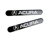 Acura Black Car Door Rear Trunk Side Fenders Bumper Badge Scratch Guard Sticker New 4pcs