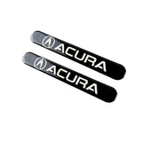 Acura Black Car Door Rear Trunk Side Fenders Bumper Badge Scratch Guard Sticker New 4pcs