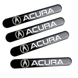 Acura Black Car Door Rear Trunk Side Fenders Bumper Badge Scratch Guard Sticker New 4pcs