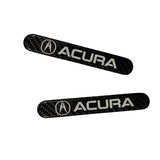 ACURA LOGO Set Emblems with Silver Keychain Wheel Tire Valves Air Caps - US SELLER