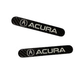 ACURA LOGO Set Emblems with Black Keychain Wheel Tire Valves Air Caps - US SELLER
