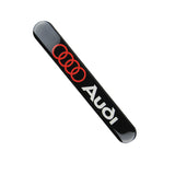 AUDI Black Set LOGO Emblems with SLINE Wheel Tire Valves Air Caps Keychain - US SELLER