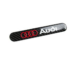Audi Carbon Fiber Car Door Rear Trunk Side Fenders Bumper Badge Scratch Guard Sticker New 2pcs