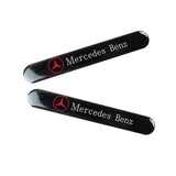 Mercedes-Benz Set Black LOGO Emblems with Black Tire Wheel Valves Air Caps Keychain - US SELLER