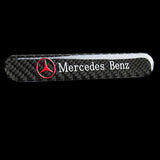 Mercedes-Benz Carbon Fiber Car Door Rear Trunk Side Fenders Bumper Badge Scratch Guard Sticker New 4pcs
