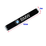 BMW Black Car Door Rear Trunk Side Fenders Bumper Badge Scratch Guard Sticker New 2 pcs