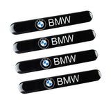 BMW Black Car Door Rear Trunk Side Fenders Bumper Badge Scratch Guard Sticker New 4pcs