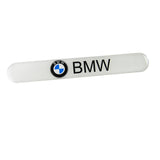 BMW White Car Door Rear Trunk Side Fenders Bumper Badge Scratch Guard Sticker New 4 pcs