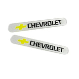 CHEVY Set Chevrolet Emblems with Red LOGO Valves Tire Wheel Air Caps Keychain - US SELLER