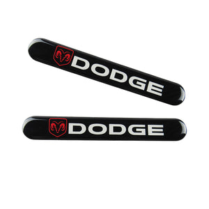 Dodge Black Car Door Rear Trunk Side Fenders Bumper Badge Scratch Guard Sticker New 2 pcs