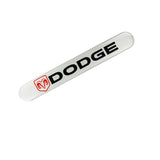 Dodge White Car Door Rear Trunk Side Fenders Bumper Badge Scratch Guard Sticker New 4 pcs