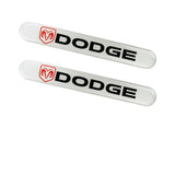 Dodge White Car Door Rear Trunk Side Fenders Bumper Badge Scratch Guard Sticker New 4 pcs