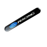 Ford Racing Black Car Door Rear Trunk Side Fenders Bumper Badge Scratch Guard Sticker New 2 pcs
