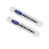Ford Racing ST Set LOGO Emblems with Black Keychain Wheel Tire Valves Air Caps - US SELLER