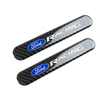 Ford Racing Carbon Fiber Car Door Rear Trunk Side Fenders Bumper Badge Scratch Guard Sticker New 4 pcs