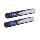 FORD Racing LOGO Set Emblems with Black Wheel Tire Valves Air Caps Keychain - US SELLER