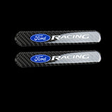 Ford Racing ST Set LOGO Emblems with Silver Tire Wheel Valves Air Caps Keychain - US SELLER